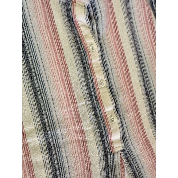 Cloth & Stone Anthropologie Womens Rayon Stripe Blouse/Cover up Size L, EUC - Picture 7 of 11